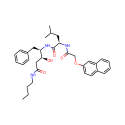 CCCCNC(=O)C[C@H](O)[C@@H](Cc1ccccc1)NC(=O)[C@@H](CC(C)C)NC(=O)COc1ccc2ccccc2c1 ZINC000026719803