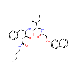 CCCCNC(=O)C[C@H](O)[C@H](Cc1ccccc1)NC(=O)[C@@H](NC(=O)COc1ccc2ccccc2c1)[C@@H](C)CC ZINC000026390459