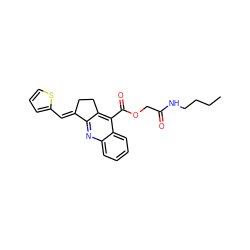 CCCCNC(=O)COC(=O)c1c2c(nc3ccccc13)/C(=C/c1cccs1)CC2 ZINC000005833027