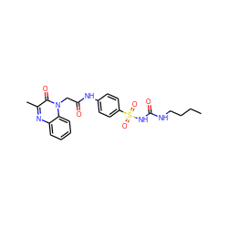 CCCCNC(=O)NS(=O)(=O)c1ccc(NC(=O)Cn2c(=O)c(C)nc3ccccc32)cc1 ZINC001772633628