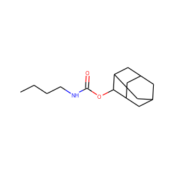 CCCCNC(=O)OC1C2CC3CC(C2)CC1C3 ZINC000026659786