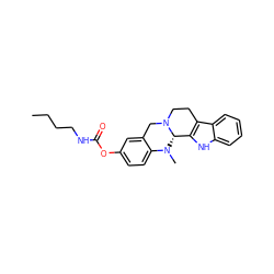 CCCCNC(=O)Oc1ccc2c(c1)CN1CCc3c([nH]c4ccccc34)[C@@H]1N2C ZINC000169341051