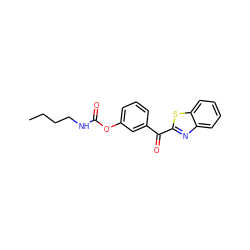 CCCCNC(=O)Oc1cccc(C(=O)c2nc3ccccc3s2)c1 ZINC000028710796