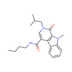 CCCCNC(=O)c1cn(CC(C)C)c(=O)c2c1c1ccccc1n2C ZINC000002466233