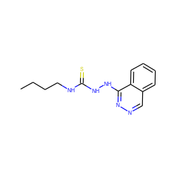 CCCCNC(=S)NNc1nncc2ccccc12 ZINC000196042770