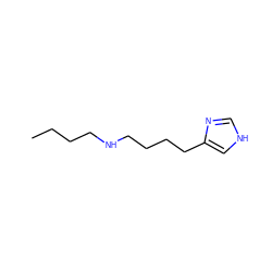 CCCCNCCCCc1c[nH]cn1 ZINC000013685827