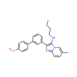 CCCCNc1c(-c2cccc(-c3ccc(OC)cc3)c2)nc2ccc(C)cn12 ZINC000036382348