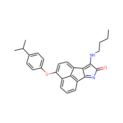 CCCCNc1c2c3ccc(Oc4ccc(C(C)C)cc4)c4cccc(c-2nc1=O)c43 ZINC000095594902