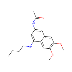 CCCCNc1cc(NC(C)=O)cc2cc(OC)c(OC)cc12 ZINC000002906417