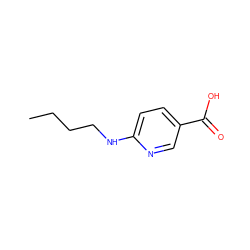 CCCCNc1ccc(C(=O)O)cn1 ZINC000019844822