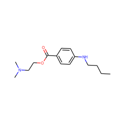 CCCCNc1ccc(C(=O)OCCN(C)C)cc1 ZINC000001530811