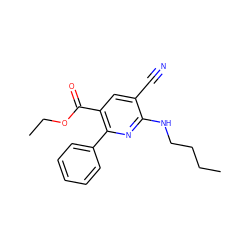 CCCCNc1nc(-c2ccccc2)c(C(=O)OCC)cc1C#N ZINC000020365470