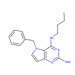 CCCCNc1nc(N)nc2ccn(Cc3ccccc3)c12 ZINC000208942300