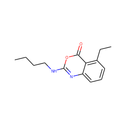 CCCCNc1nc2cccc(CC)c2c(=O)o1 ZINC000027524305