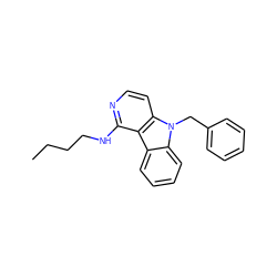 CCCCNc1nccc2c1c1ccccc1n2Cc1ccccc1 ZINC000040952510