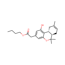 CCCCOC(=O)Cc1cc(O)c2c(c1)OC(C)(C)[C@@H]1CC=C(C)C[C@@H]21 ZINC000103230232