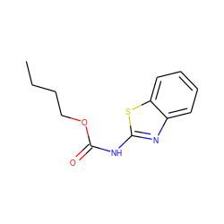 CCCCOC(=O)Nc1nc2ccccc2s1 ZINC000001770702