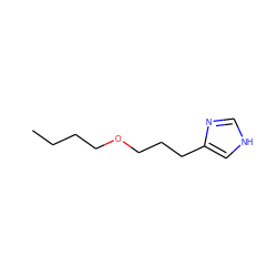 CCCCOCCCc1c[nH]cn1 ZINC000013560965