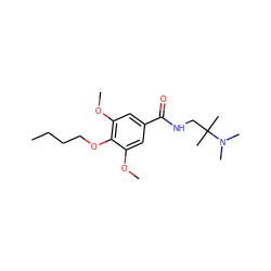 CCCCOc1c(OC)cc(C(=O)NCC(C)(C)N(C)C)cc1OC ZINC000013863598