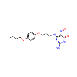 CCCCOc1ccc(OCCCNc2nc(N)[nH]c(=O)c2N=O)cc1 ZINC000027738970