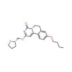 CCCCOc1ccc2c(c1)CCn1c-2cc(OC[C@@H]2CCCO2)nc1=O ZINC000209697803