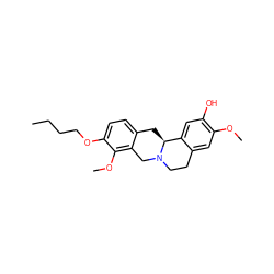 CCCCOc1ccc2c(c1OC)CN1CCc3cc(OC)c(O)cc3[C@@H]1C2 ZINC000653724779