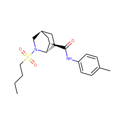 CCCCS(=O)(=O)N1C[C@H]2CC[C@H]1[C@H](C(=O)Nc1ccc(C)cc1)C2 ZINC000101283321