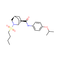 CCCCS(=O)(=O)N1C[C@H]2CC[C@H]1[C@H](C(=O)Nc1ccc(OC(C)C)cc1)C2 ZINC000101283314