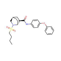 CCCCS(=O)(=O)N1C[C@H]2CC[C@H]1[C@H](C(=O)Nc1ccc(Oc3ccccc3)cc1)C2 ZINC000101283317