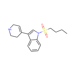 CCCCS(=O)(=O)n1cc(C2=CCNCC2)c2ccccc21 ZINC000028130076