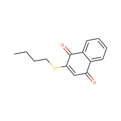 CCCCSC1=CC(=O)c2ccccc2C1=O ZINC000001734450