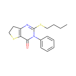 CCCCSc1nc2c(c(=O)n1-c1ccccc1)SCC2 ZINC000002719706