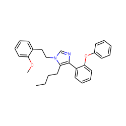 CCCCc1c(-c2ccccc2Oc2ccccc2)ncn1CCc1ccccc1OC ZINC000034661628