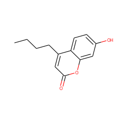 CCCCc1cc(=O)oc2cc(O)ccc12 ZINC000002976466