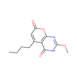 CCCCc1cc(=O)oc2nc(OC)[nH]c(=O)c12 ZINC000082158337