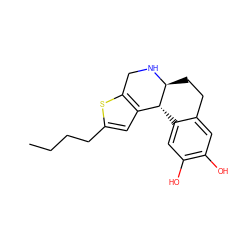 CCCCc1cc2c(s1)CN[C@H]1CCc3cc(O)c(O)cc3[C@H]21 ZINC000013762024