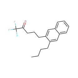 CCCCc1cc2ccccc2cc1CCCC(=O)C(F)(F)F ZINC000026645796