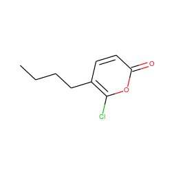 CCCCc1ccc(=O)oc1Cl ZINC000036332093