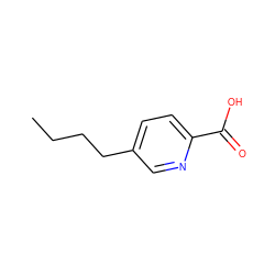 CCCCc1ccc(C(=O)O)nc1 ZINC000001531682