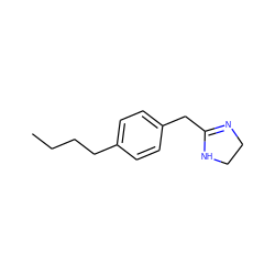 CCCCc1ccc(CC2=NCCN2)cc1 ZINC000013779801