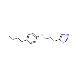 CCCCc1ccc(OCCCc2c[nH]cn2)cc1 ZINC000026466970