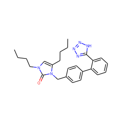 CCCCc1cn(CCCC)c(=O)n1Cc1ccc(-c2ccccc2-c2nnn[nH]2)cc1 ZINC000001533707