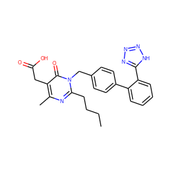 CCCCc1nc(C)c(CC(=O)O)c(=O)n1Cc1ccc(-c2ccccc2-c2nnn[nH]2)cc1 ZINC000001890616