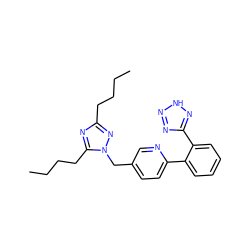 CCCCc1nc(CCCC)n(Cc2ccc(-c3ccccc3-c3nn[nH]n3)nc2)n1 ZINC000005139136