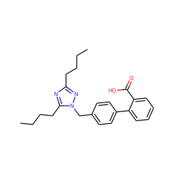 CCCCc1nc(CCCC)n(Cc2ccc(-c3ccccc3C(=O)O)cc2)n1 ZINC000036222104