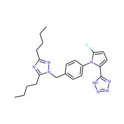 CCCCc1nc(CCCC)n(Cc2ccc(-n3c(F)ccc3-c3nnn[nH]3)cc2)n1 ZINC000001534284