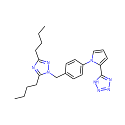 CCCCc1nc(CCCC)n(Cc2ccc(-n3cccc3-c3nnn[nH]3)cc2)n1 ZINC000001534278