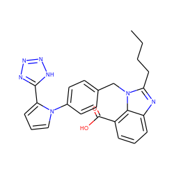 CCCCc1nc2cccc(C(=O)O)c2n1Cc1ccc(-n2cccc2-c2nnn[nH]2)cc1 ZINC000001534850