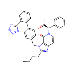 CCCCc1nc2ccn([C@@H](C(C)=O)c3ccccc3)c(=O)c2n1Cc1ccc(-c2ccccc2-c2nn[nH]n2)cc1 ZINC000026579143