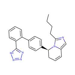 CCCCc1ncc2n1[C@H](c1ccc(-c3ccccc3-c3nnn[nH]3)cc1)CC=C2 ZINC000026575801